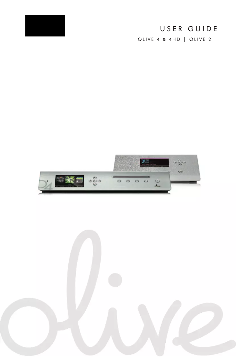 Page n°1 - Manuel utilisateur Olive O2M