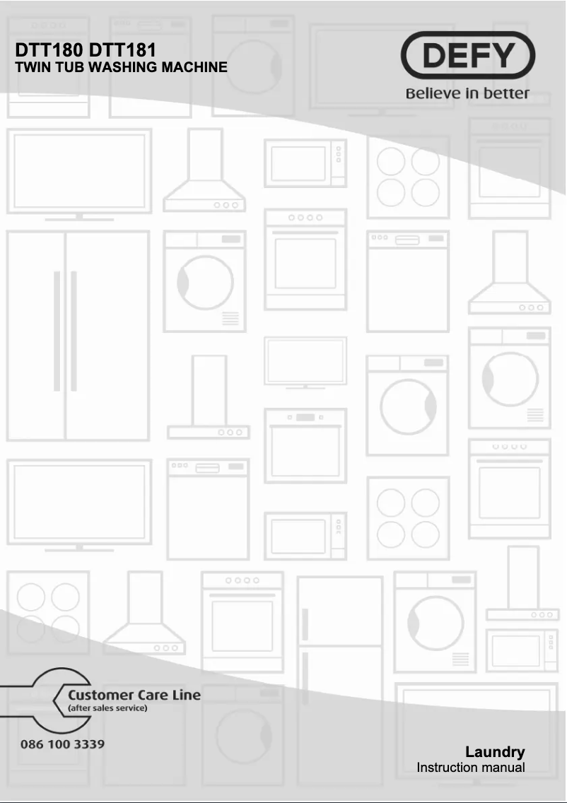 Image de la première page du manuel de l'appareil DTT 180