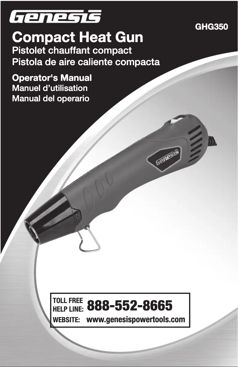 Página 1 del manual Manual de usuario Genesis GHG350