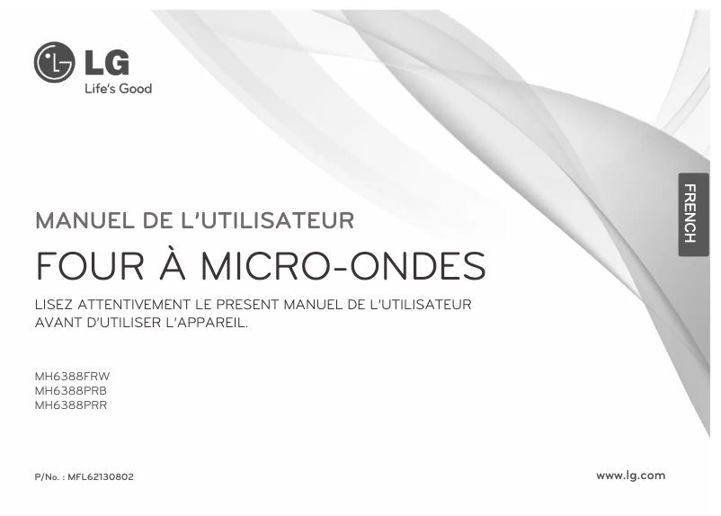 Page 1 of the manual User Manual LG MH6388PRB