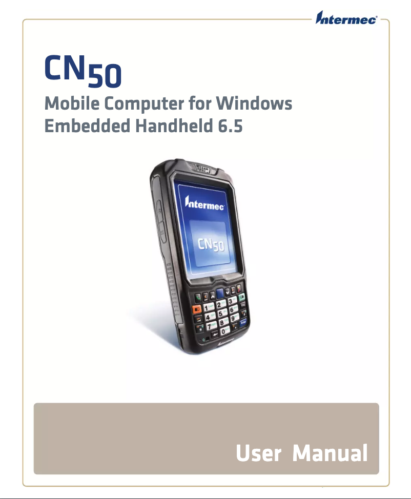 Page 1 de la notice Manuel utilisateur Intermec CN50