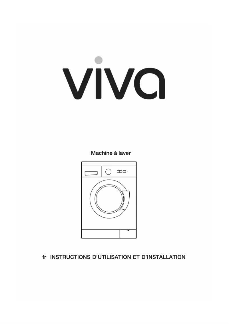 Page n°1 - Manuel utilisateur Viva WFV12ES0FF