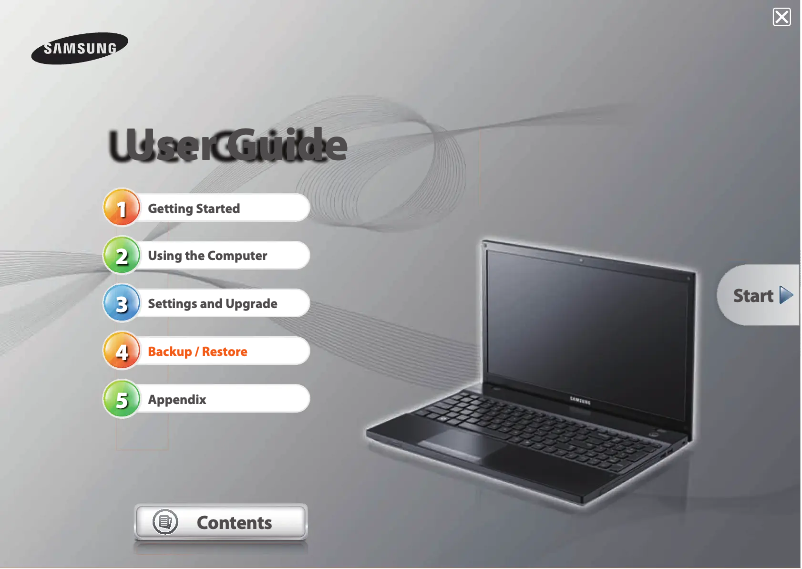 Page 1 de la notice Manuel utilisateur Samsung NP305V5AI
