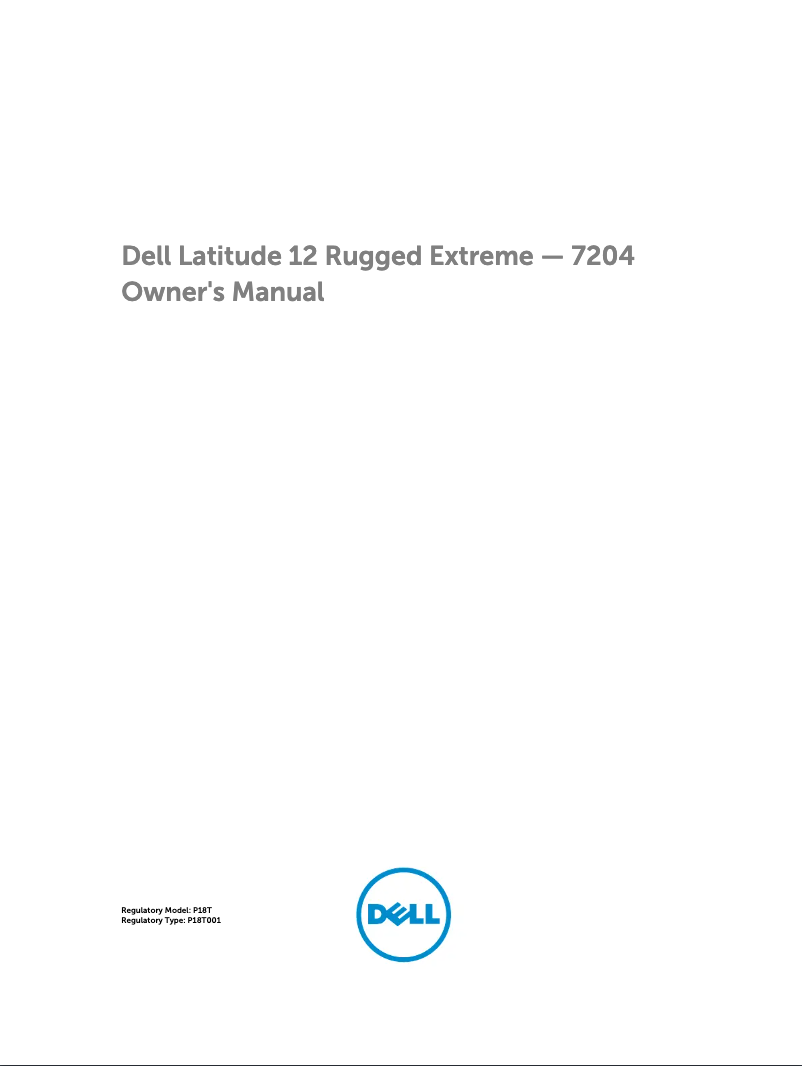 Page n°1 - Manuel utilisateur Dell Latitude 12 Rugged Extreme