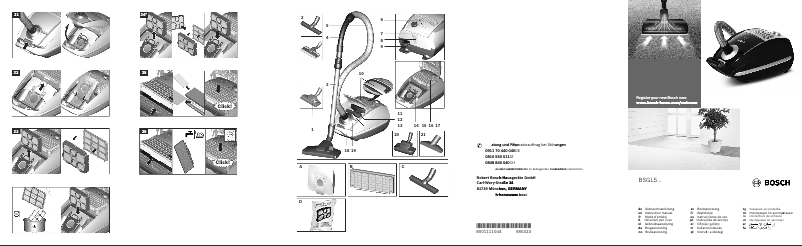 Image de la première page du manuel de l'appareil BSGL53192