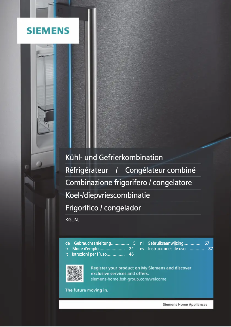 Page n°1 - Manuel utilisateur Siemens iQ300 KG39NVW45