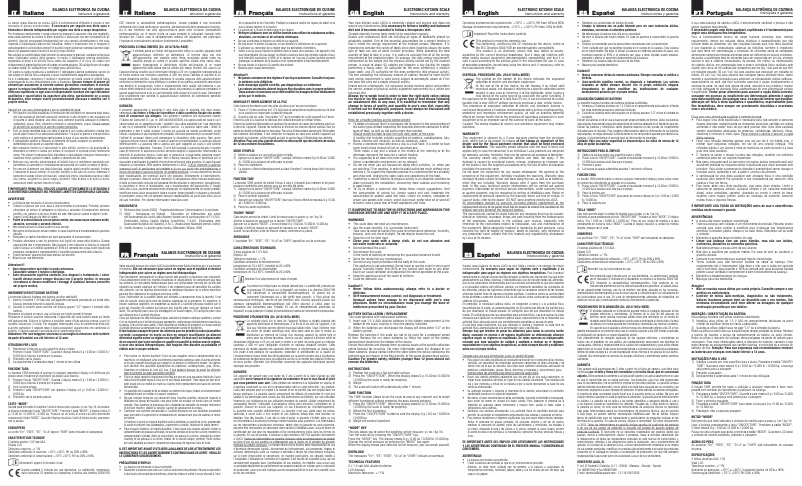 Page 1 de la notice Manuel utilisateur Laica LC83