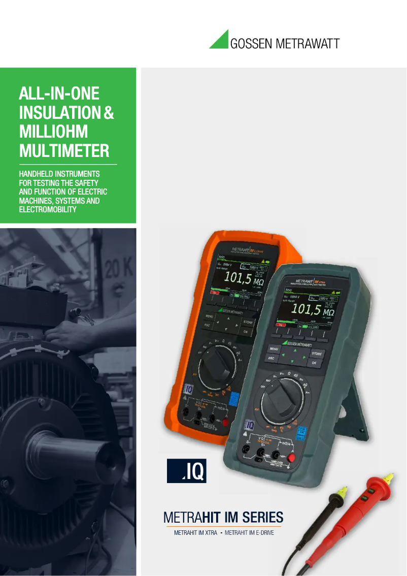 Image de la première page du manuel de l'appareil METRAHIT IM E-DRIVE BT