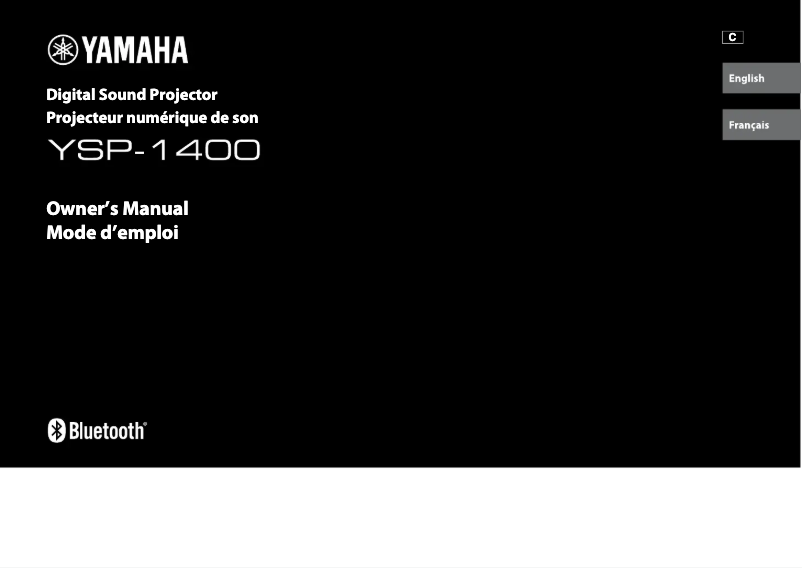 Page 1 de la notice Manuel utilisateur Yamaha YSP-1400