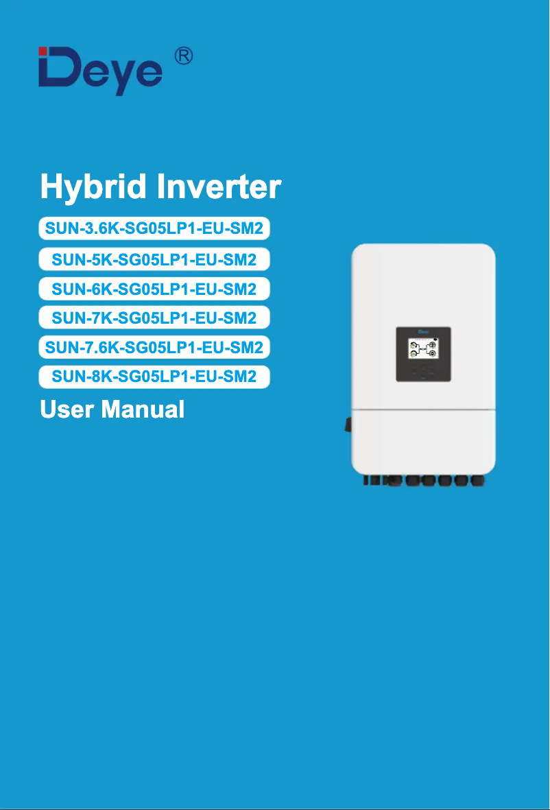 Image de la première page du manuel de l'appareil SUN-6K-SG05LP1-EU-SM2