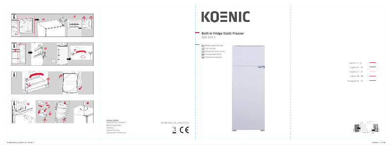 Page 1 de la notice Manuel utilisateur Koenic KBK 444 E