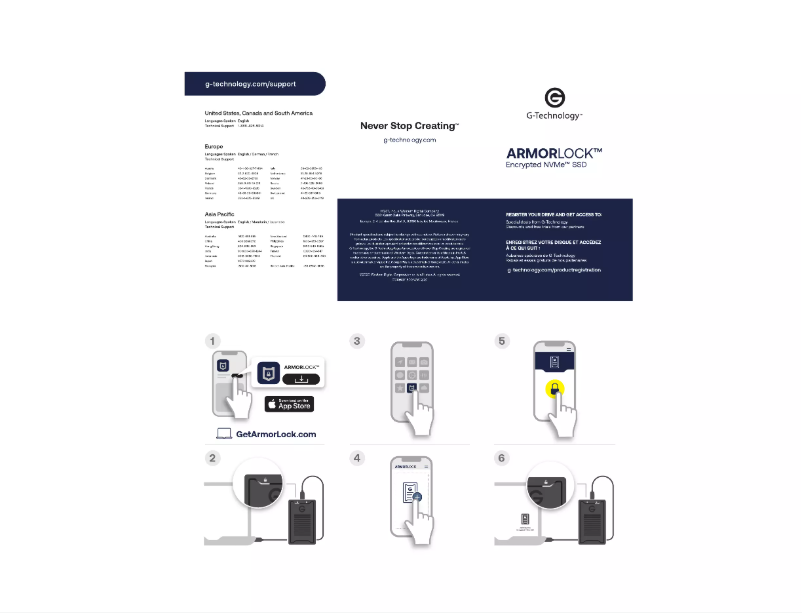 Image de la première page du manuel de l'appareil ArmorLock