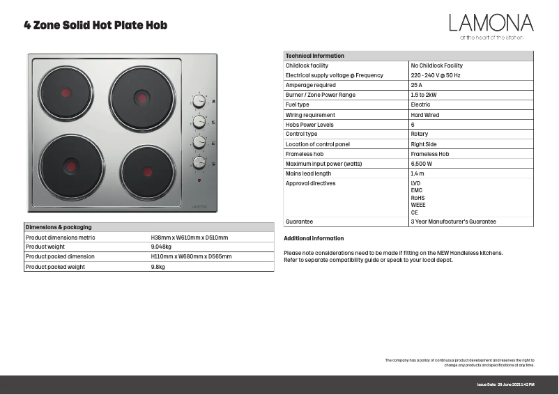 Image de la première page du manuel de l'appareil LAM1217