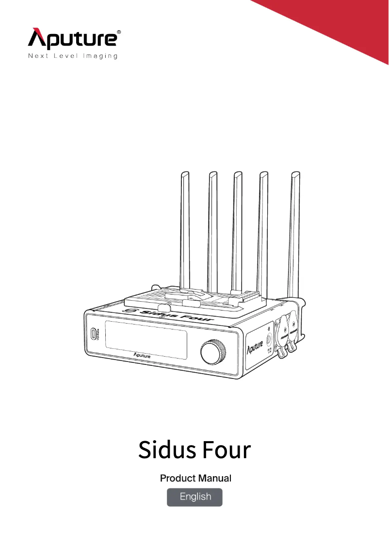 Page 1 de la notice Manuel utilisateur Aputure Sidus Four