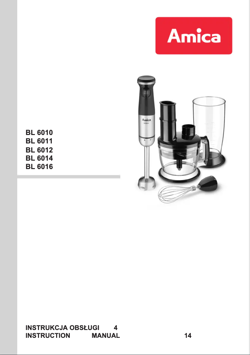 Página 1 del manual Manual de usuario Amica BL6011