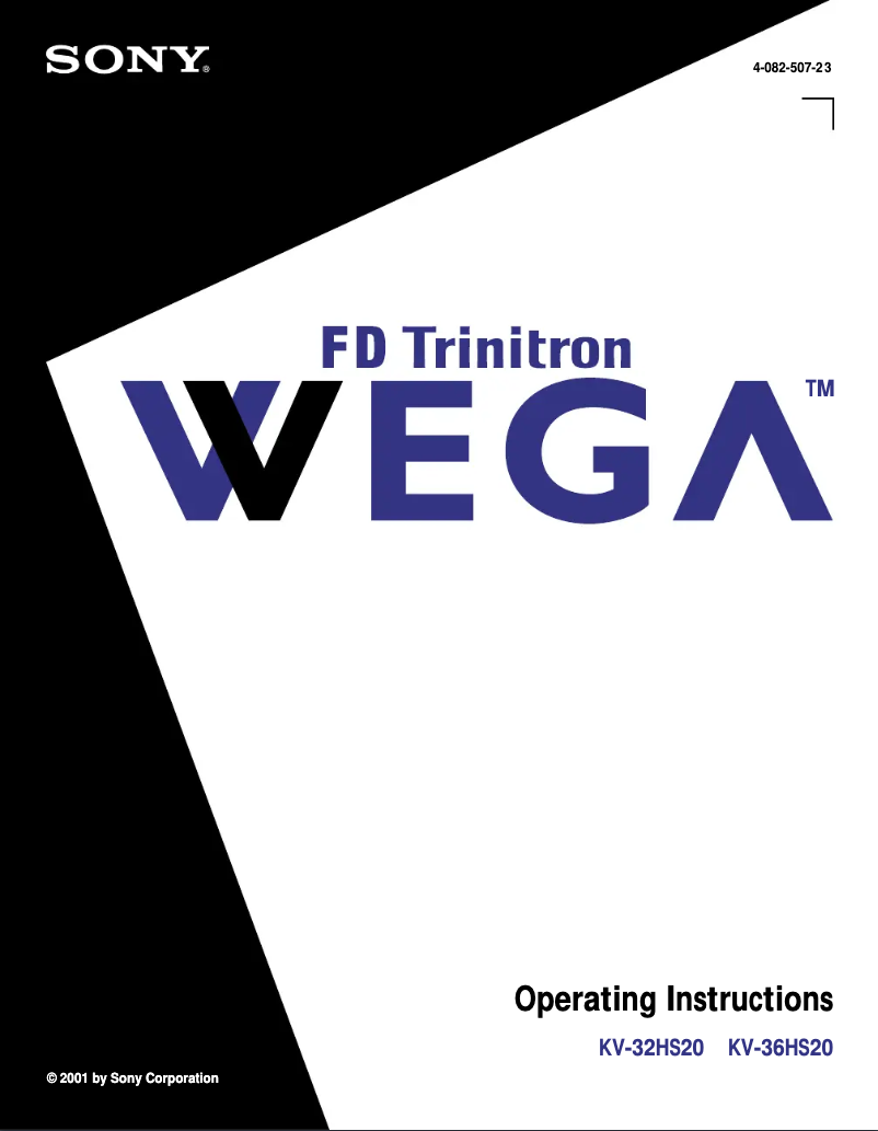 Image de la première page du manuel de l'appareil KV-32HS20