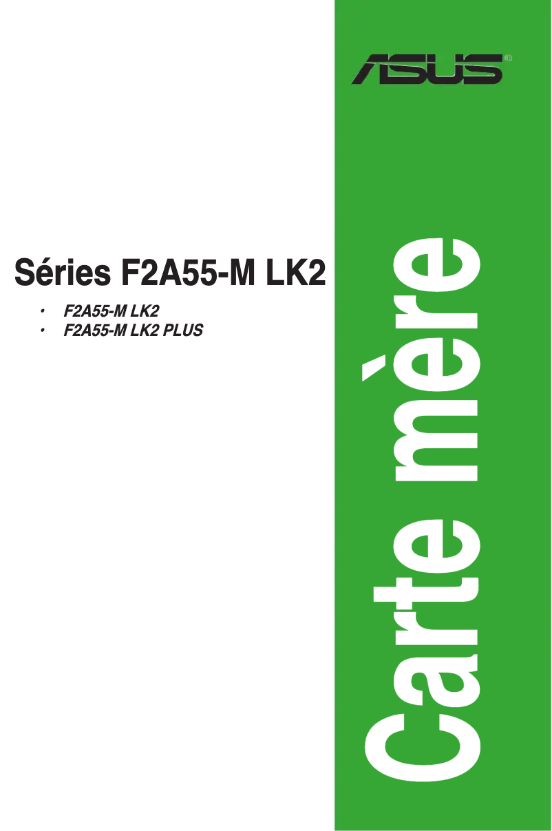 Page n°1 - Manuel utilisateur Asus F2A55-M LK2