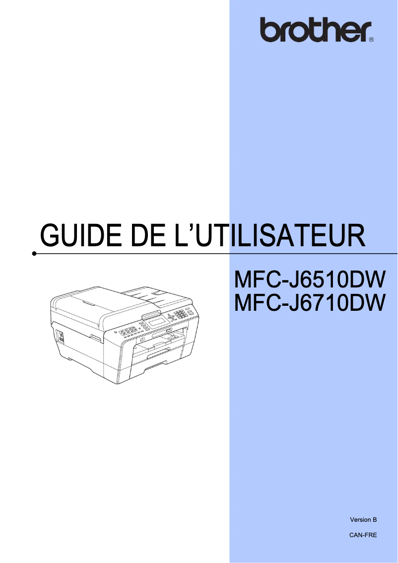 Page n°1 - Manuel utilisateur Brother MFC-J6710DW