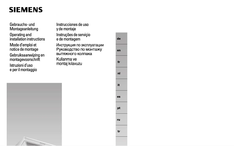 Page 1 de la notice Guide d'installation Siemens LU10142