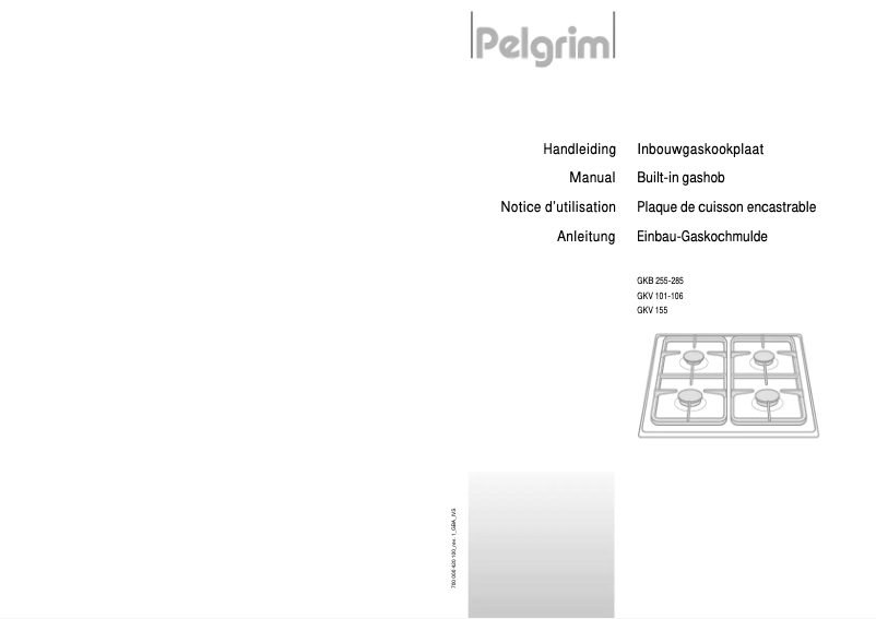 Page n°1 - Manuel utilisateur Pelgrim GKB255