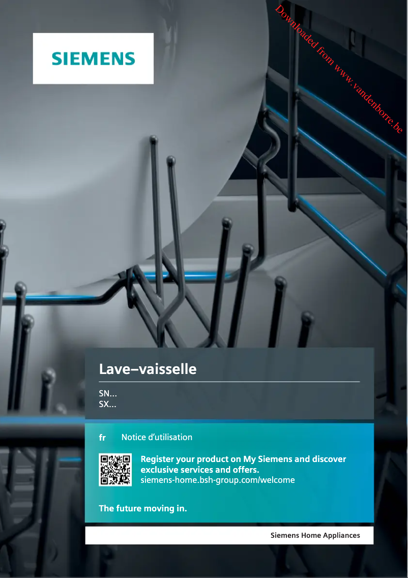 Page n°1 - Manuel utilisateur Siemens SN336W01GE