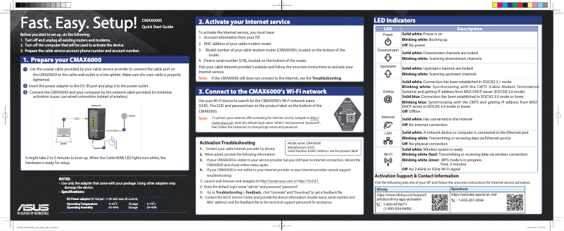 Image de la première page du manuel de l'appareil CMAX6000