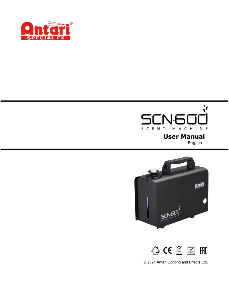Image de la première page du manuel de l'appareil SCN-600