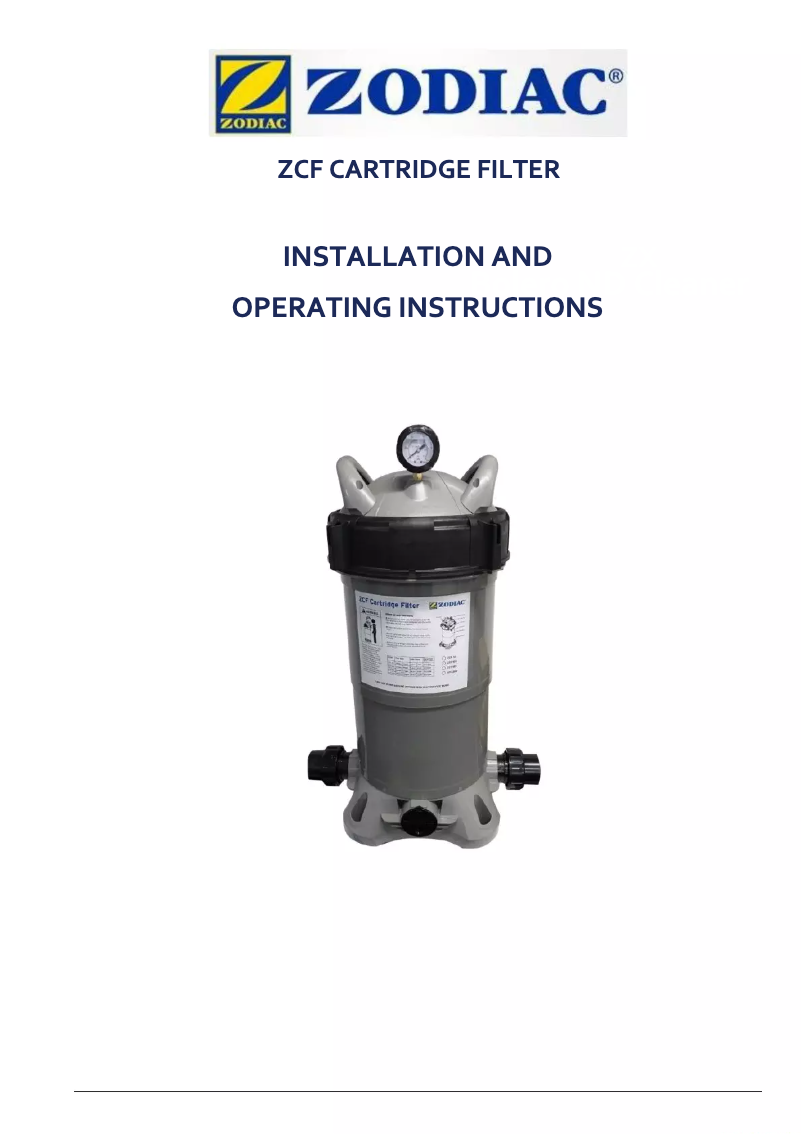 Imagen de la primera página del manual del dispositivo ZCF100