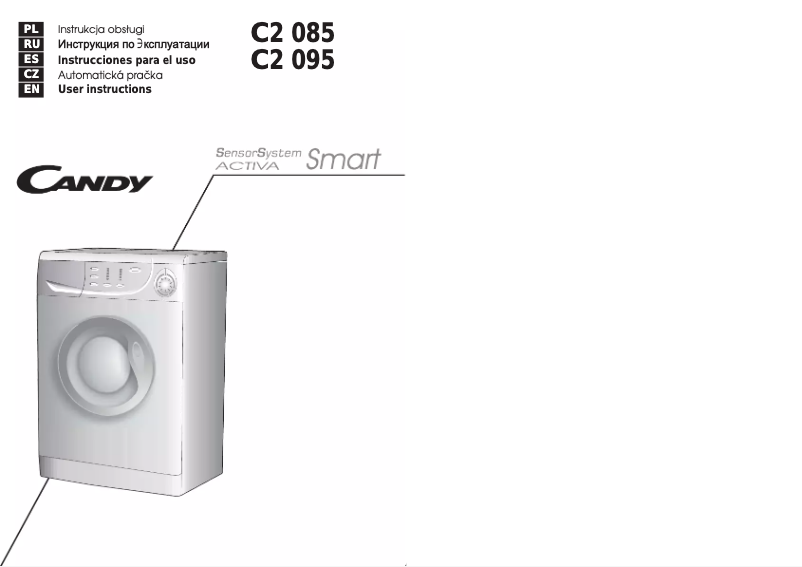 Page 1 de la notice Manuel utilisateur Candy C2 085-16S