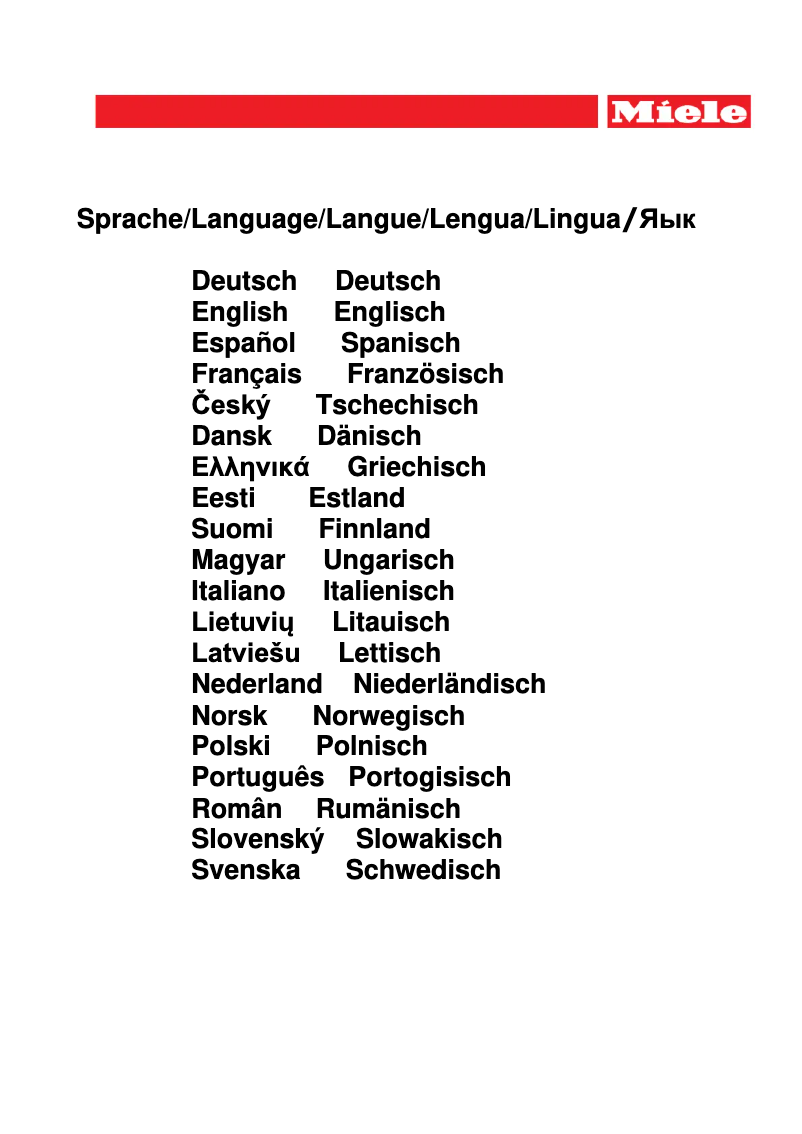 Page 1 de la notice Manuel utilisateur Miele WA CWC 1001 L