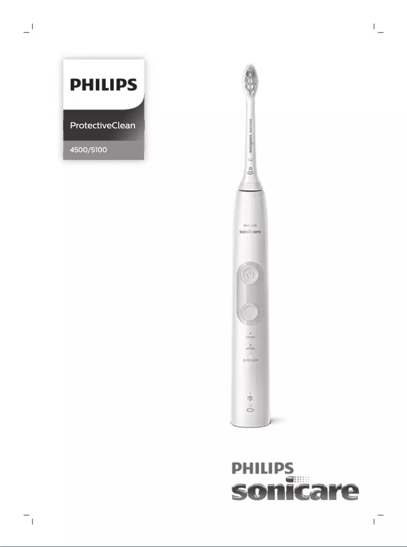 Page 1 de la notice Manuel utilisateur Philips Sonicare ProtectiveClean 5100 HX6853