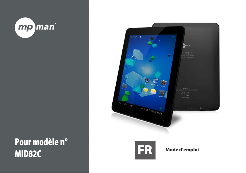 Page 1 de la notice Manuel utilisateur Mpman MID82C
