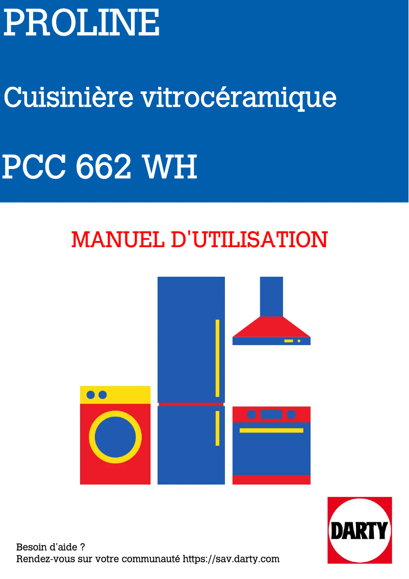 Page 1 de la notice Manuel utilisateur Proline PCC 662 WH