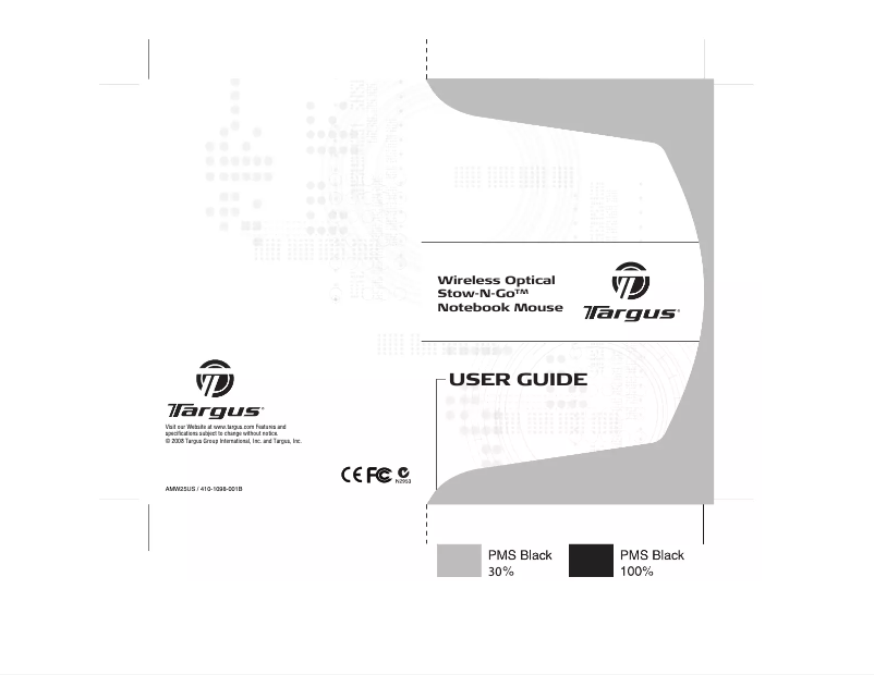 Page n°1 - Manuel utilisateur Targus PAWM10U-01