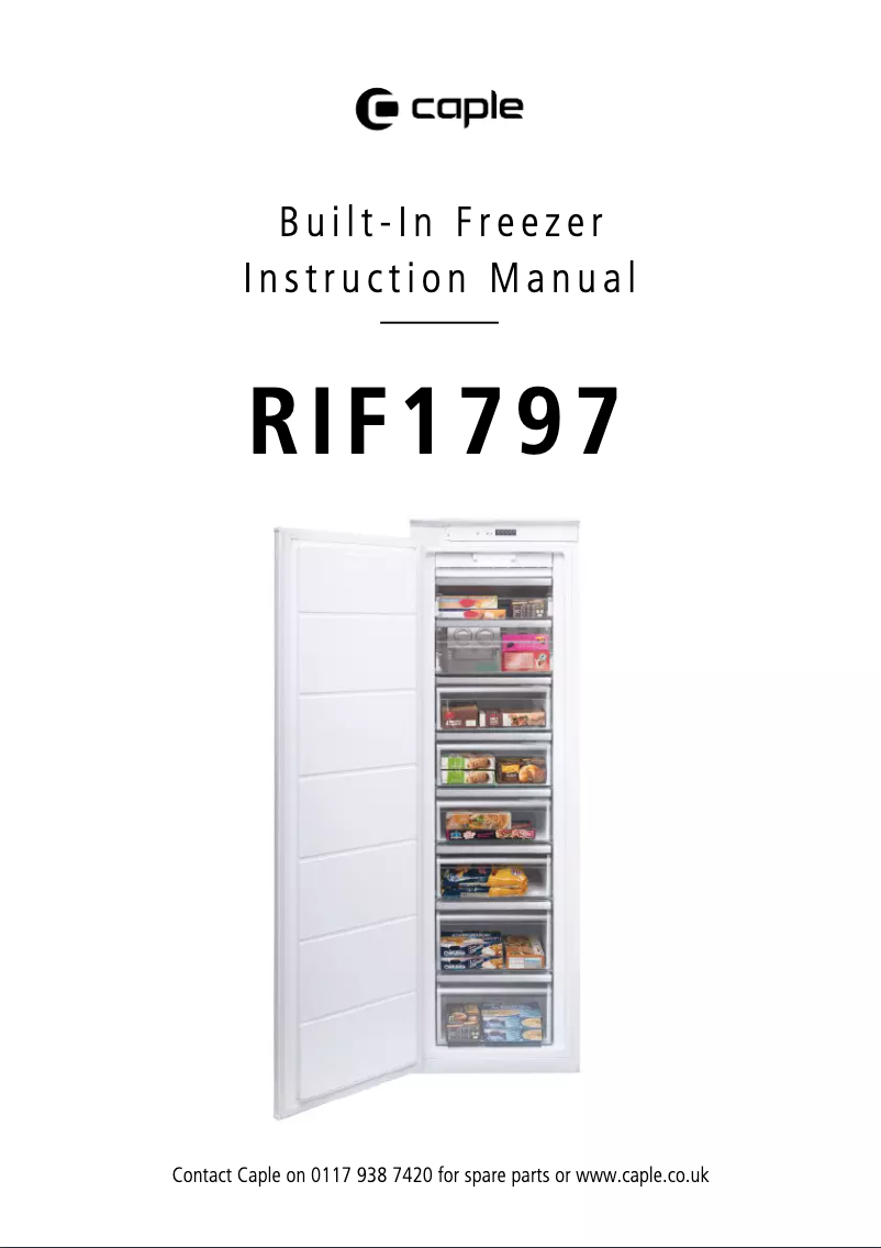 Image de la première page du manuel de l'appareil RIF1797