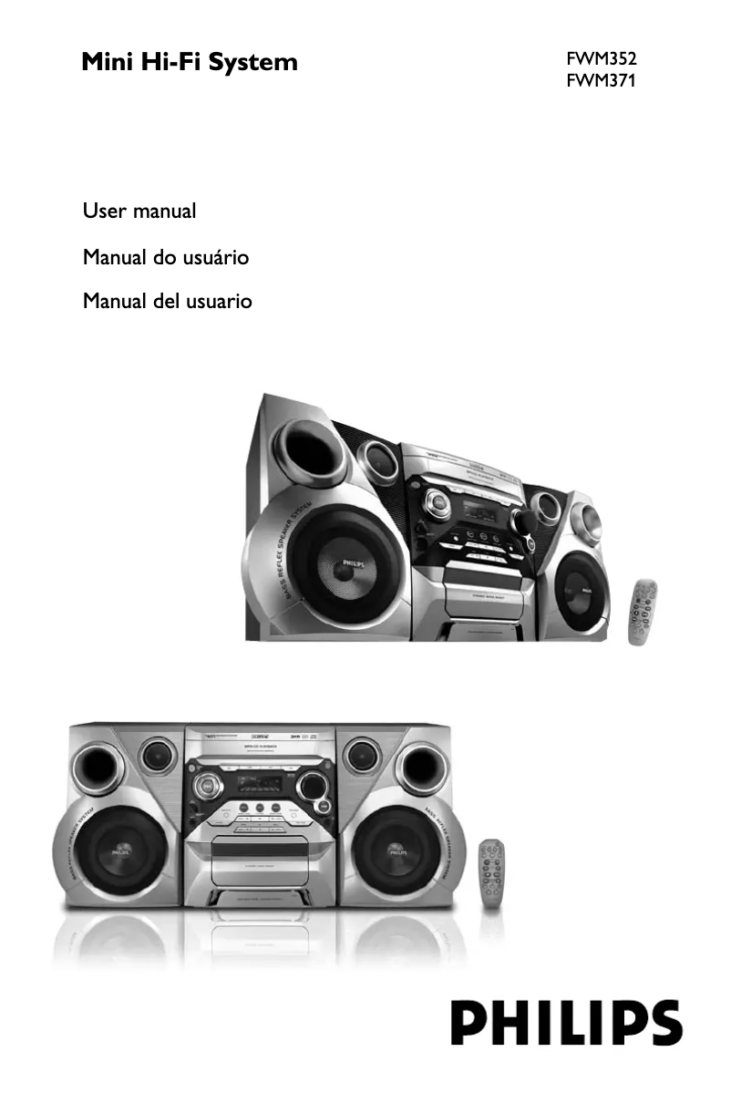 Page 1 de la notice Mode d'emploi Philips FWM371