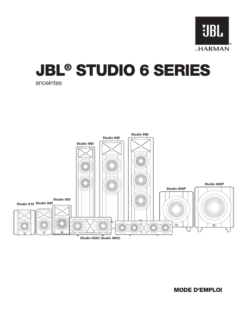 Page 1 de la notice Manuel utilisateur JBL Studio 690