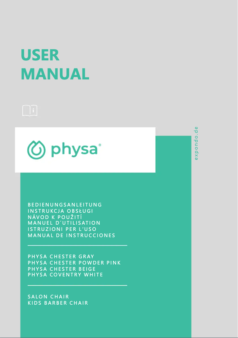 Página 1 del manual Manual de usuario Physa Chester
