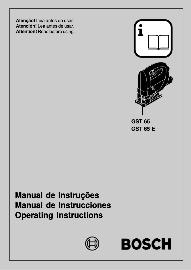Image de la première page du manuel de l'appareil GST 65 E Professional