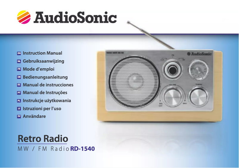Imagen de la primera página del manual del dispositivo RD-1540