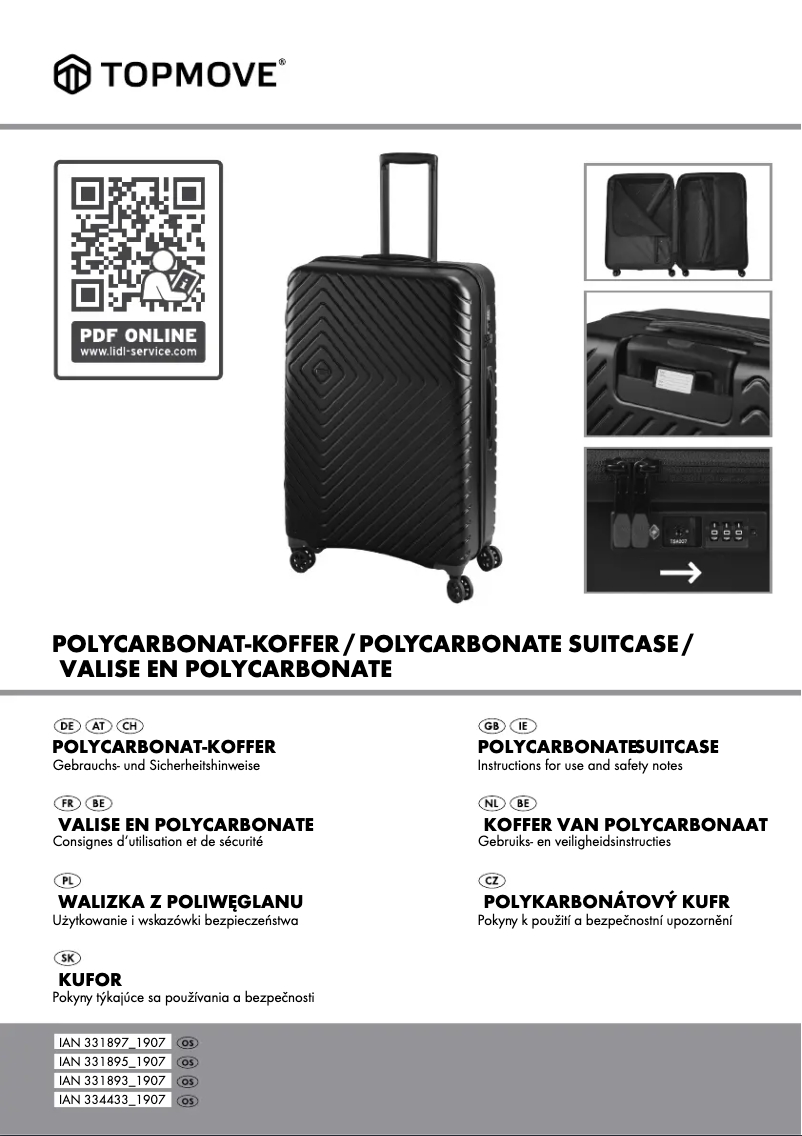 Image de la première page du manuel de l'appareil IAN 313846