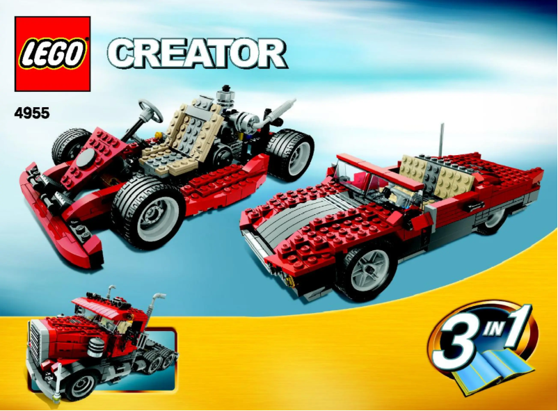 Page n°1 - Manuel utilisateur Lego Creator 4955