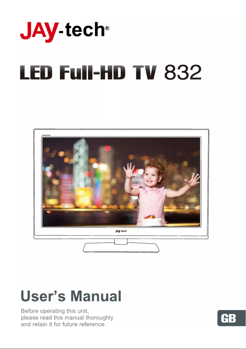 Image de la première page du manuel de l'appareil LED TV 832
