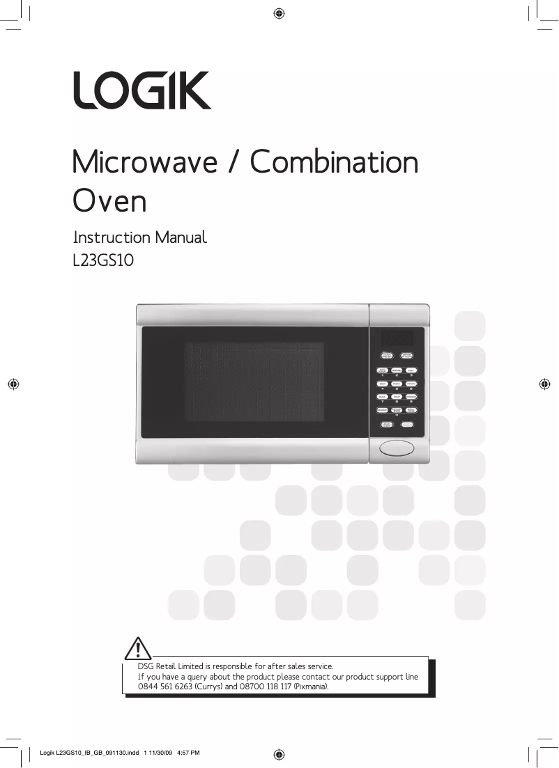 Page 1 de la notice Manuel utilisateur Logik L23GS10