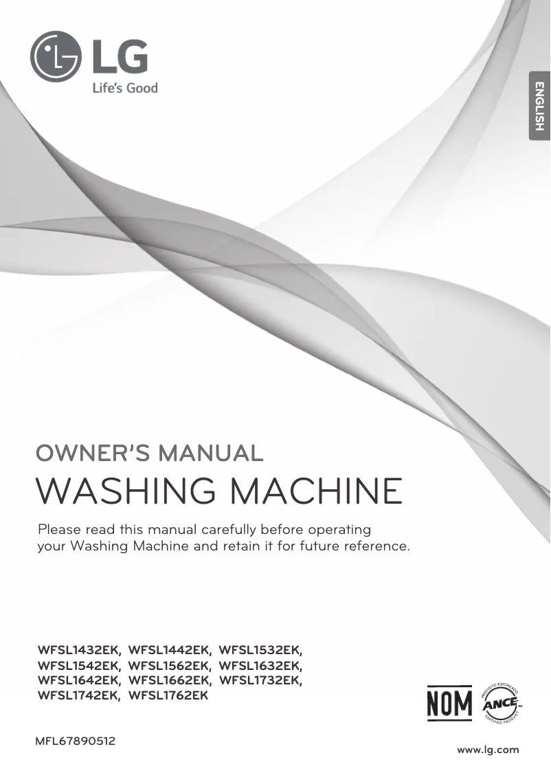 Image de la première page du manuel de l'appareil WFSL1442EK