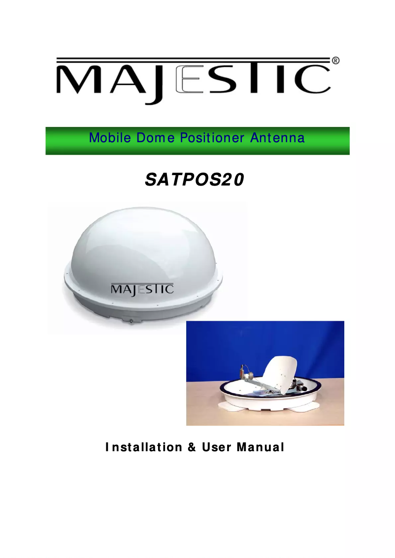 Image de la première page du manuel de l'appareil SATPOS20D