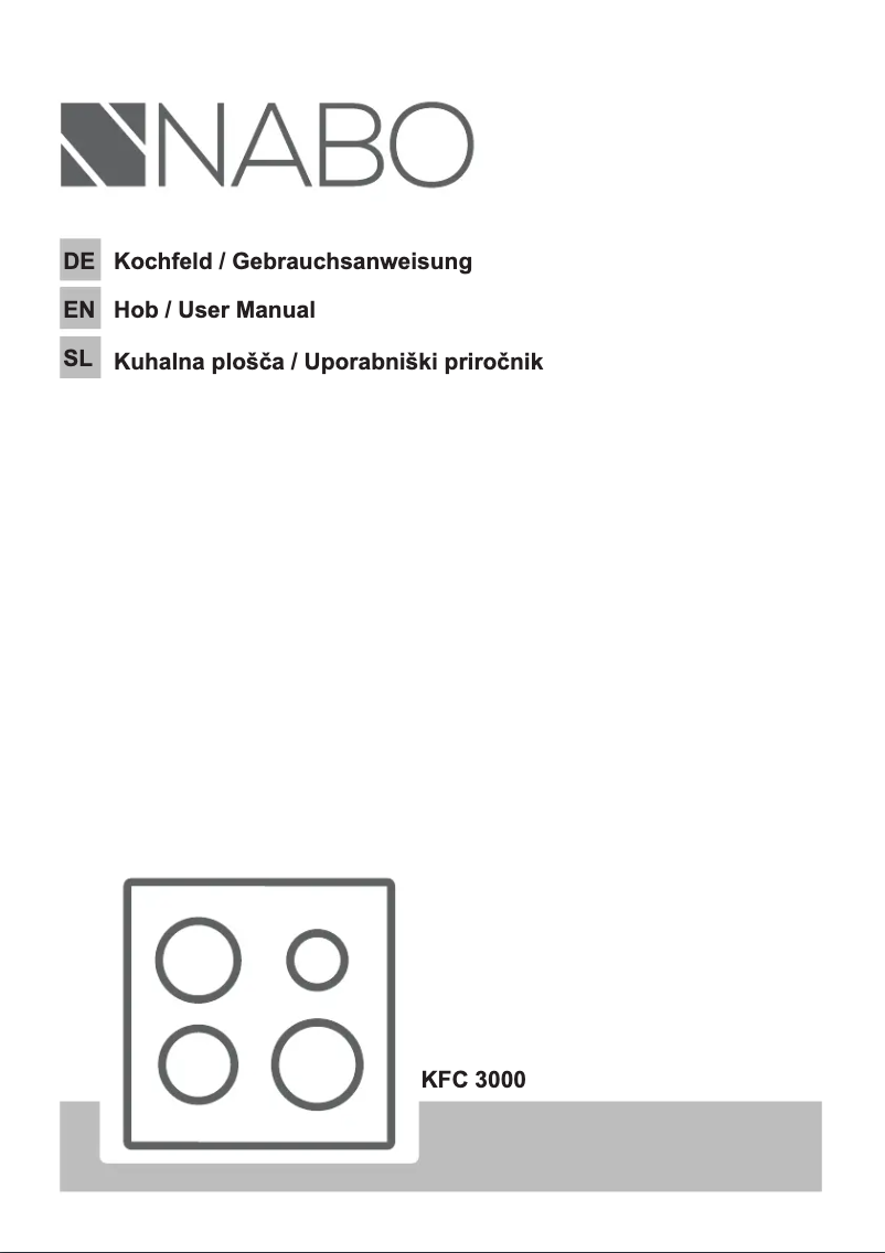 Page 1 de la notice Manuel utilisateur Nabo KFC 3000