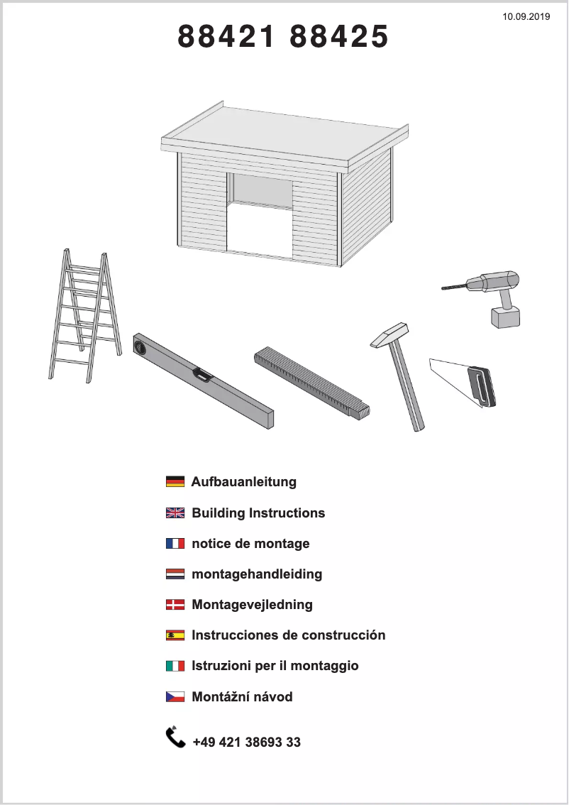 Page 1 de la notice Manuel utilisateur Karibu Northeim