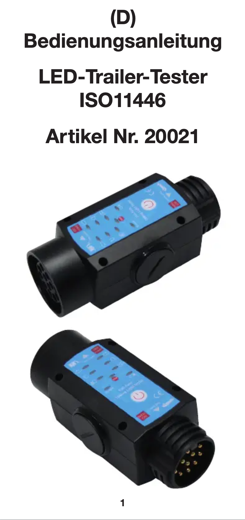 Page n°1 - Manuel utilisateur Berger & Schröter ISO11446