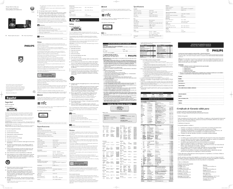 Page n°1 - Guide de démarrage rapide Philips FX20
